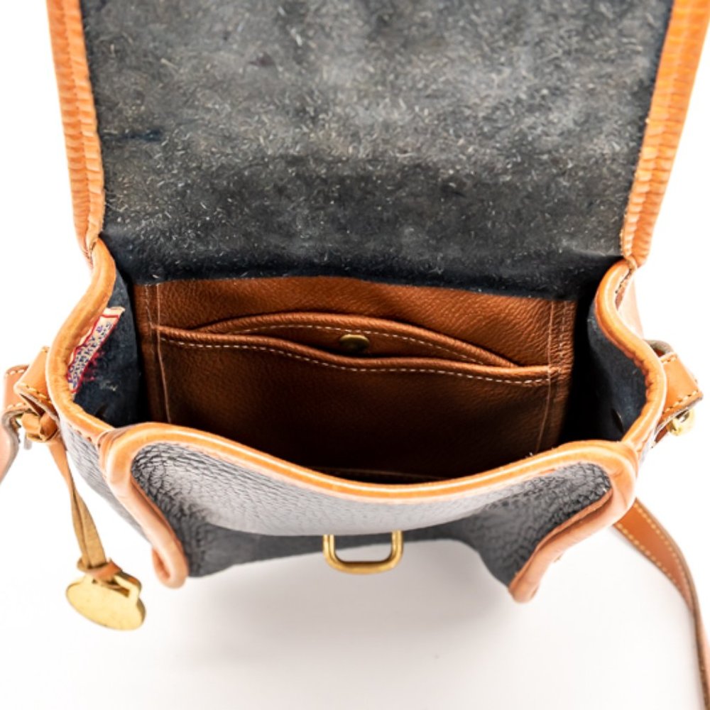 Dooney & Bourke crossbody black and brown leather purse - Picture 11 of 13